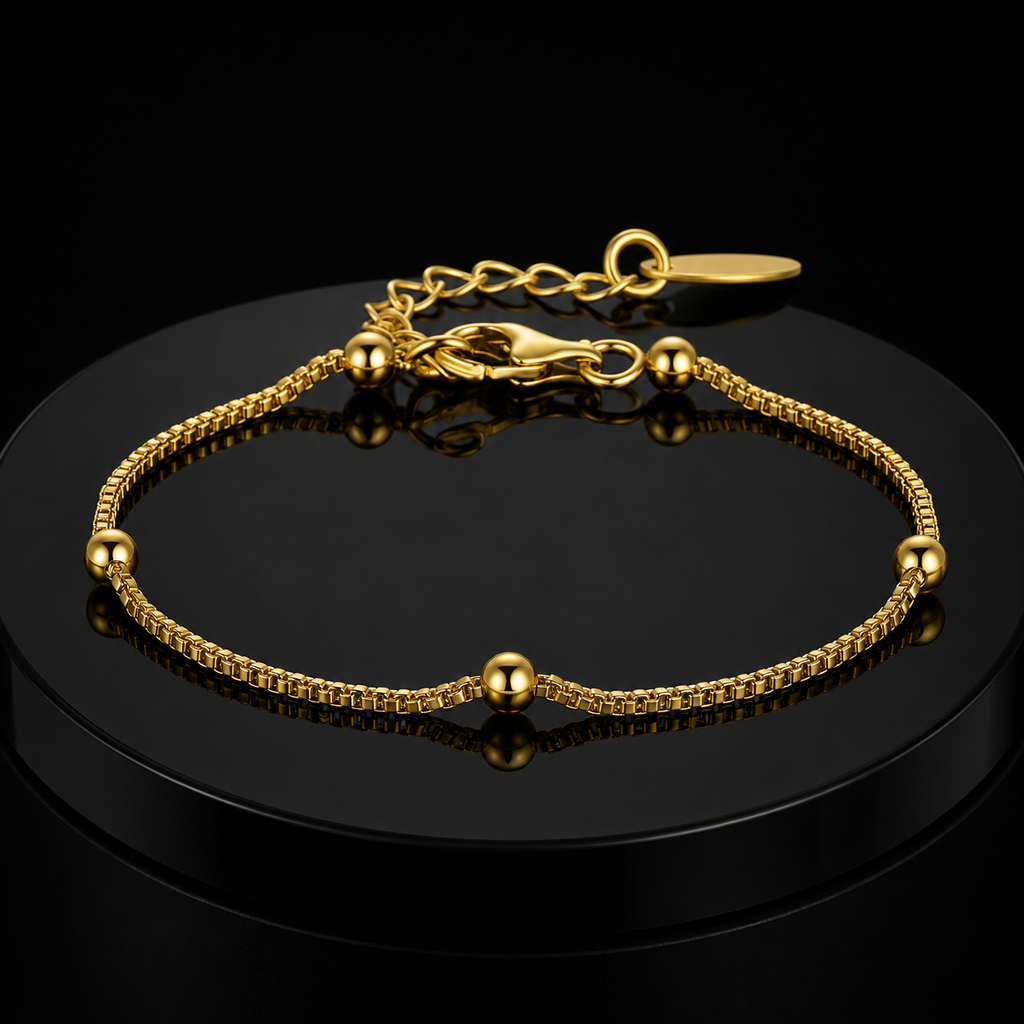 Aurora 14K Gold Beaded Bracelet