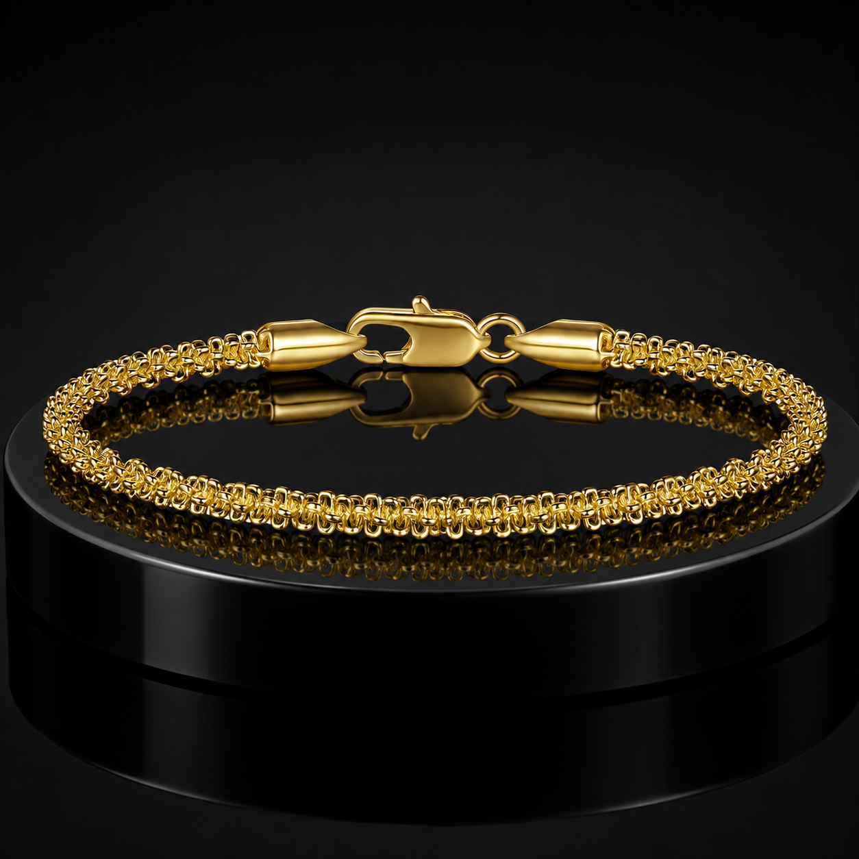 14K Gold Starry Rope Bracelet