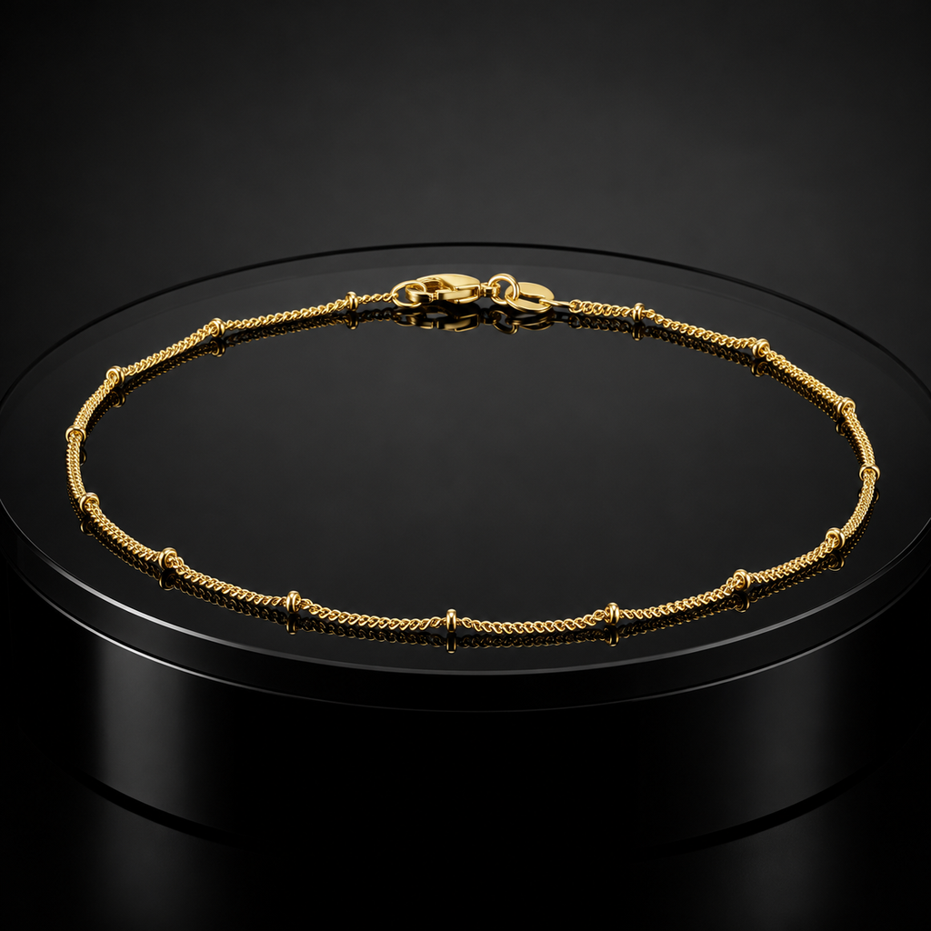Luna 14K Gold Anklet