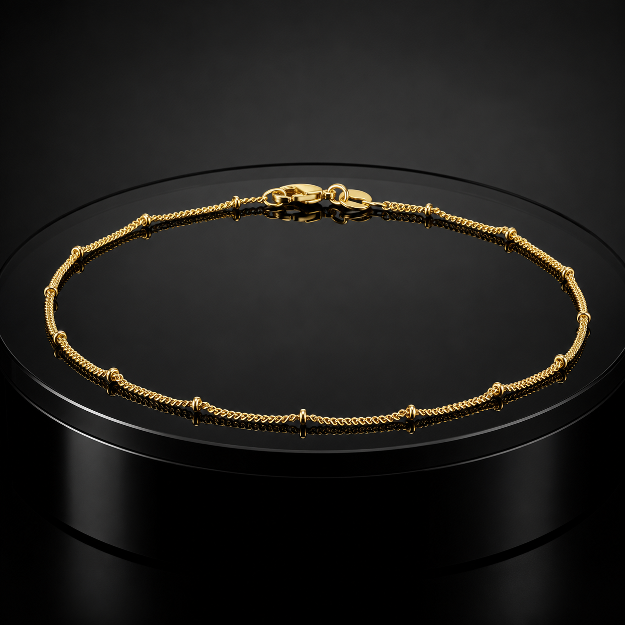 Luna 14K Gold Anklet