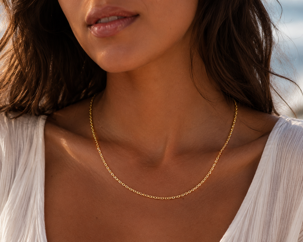 10K Solid Gold - Lumina Chain - woman's