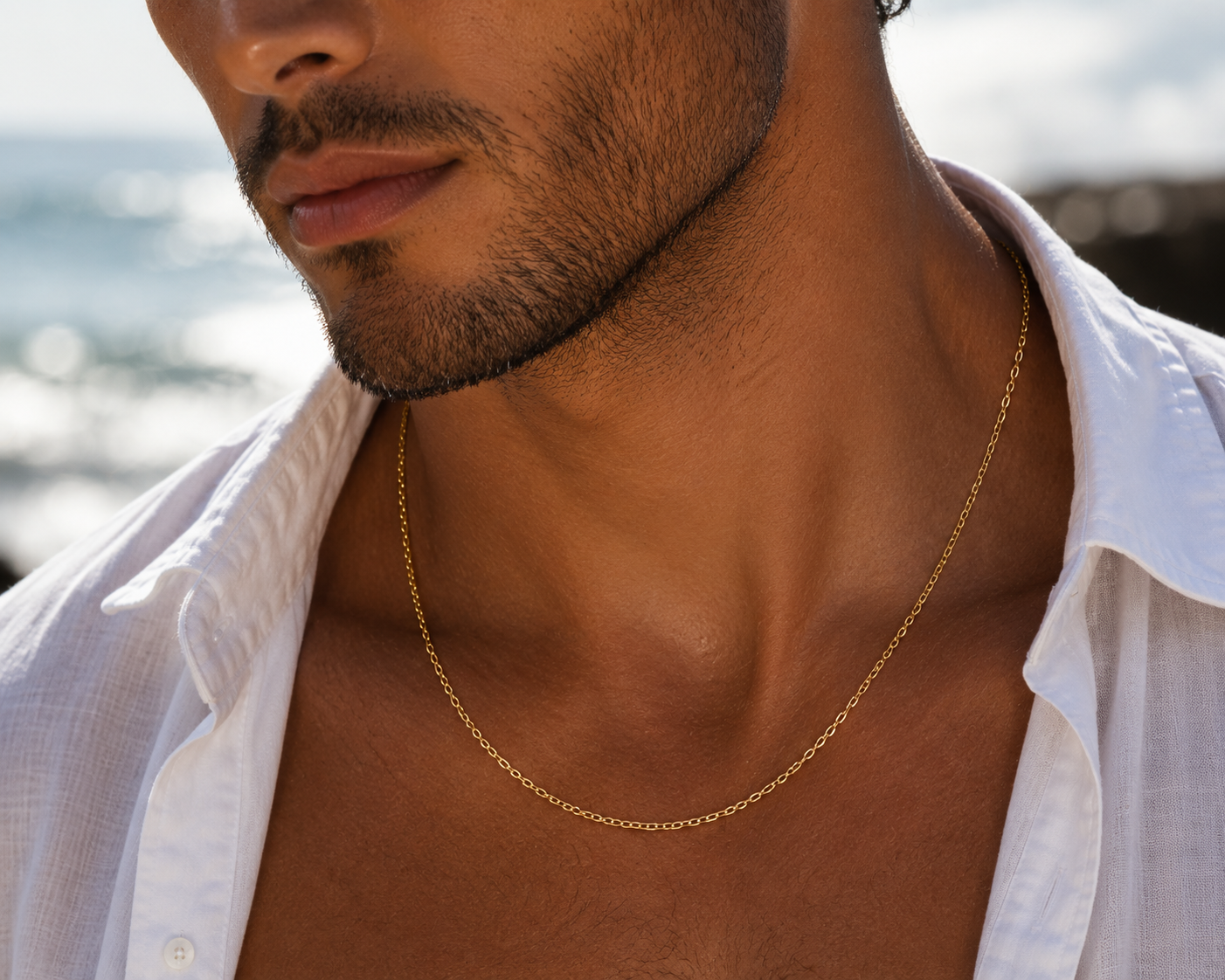 10K Solid Gold - Lumina Chain - men's