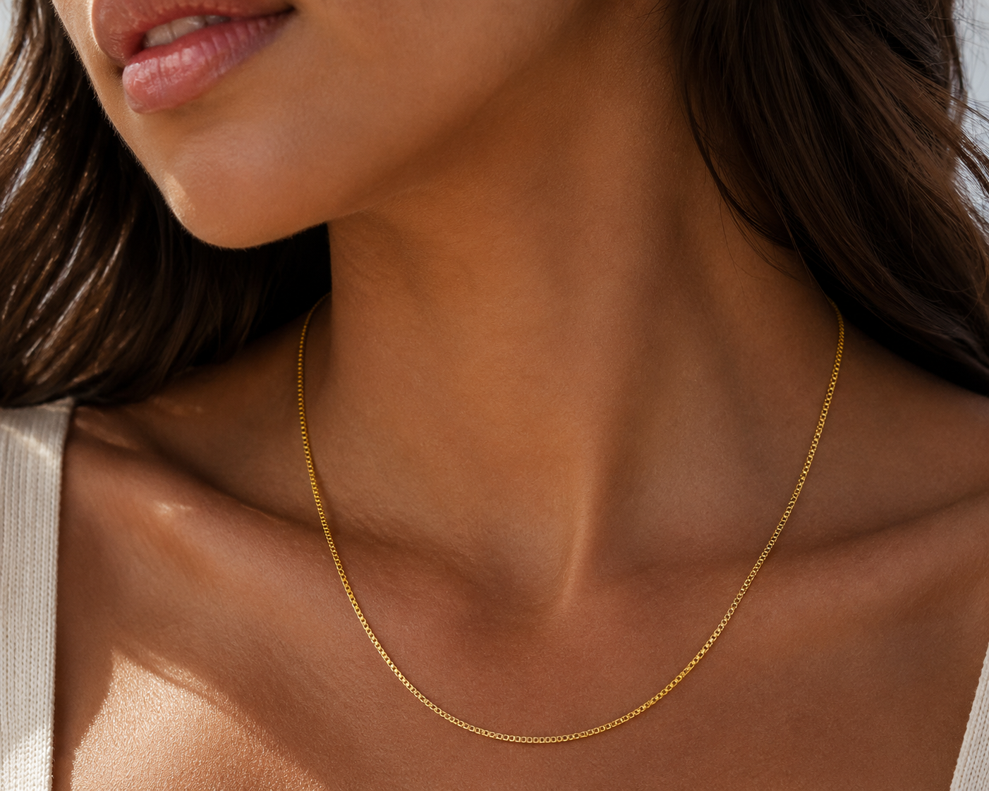 10k Solid Gold - Venezia Link Chain - woman's
