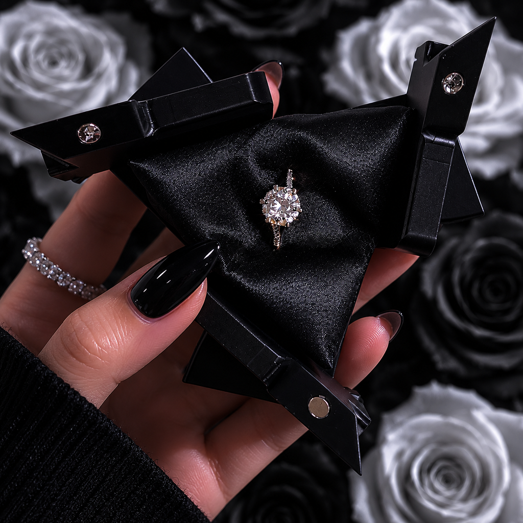 Midnight Bloom ring box