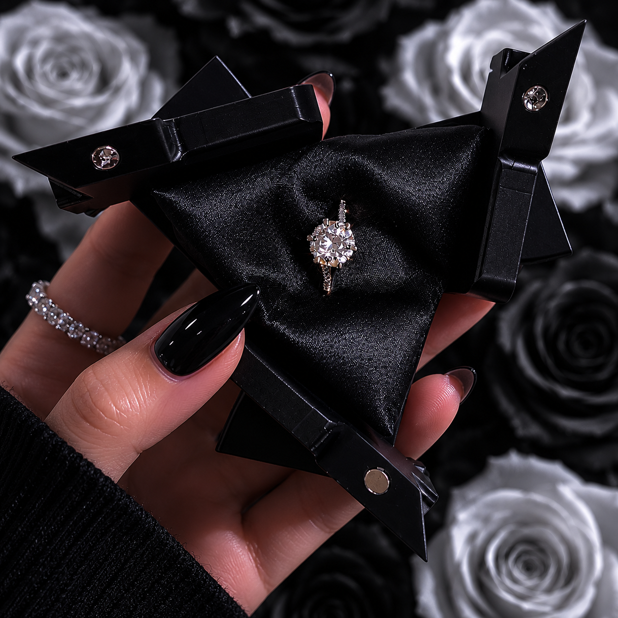 Midnight Bloom ring box